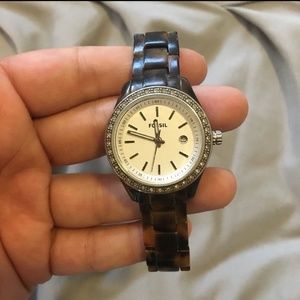 Tortoise Fossil Watch